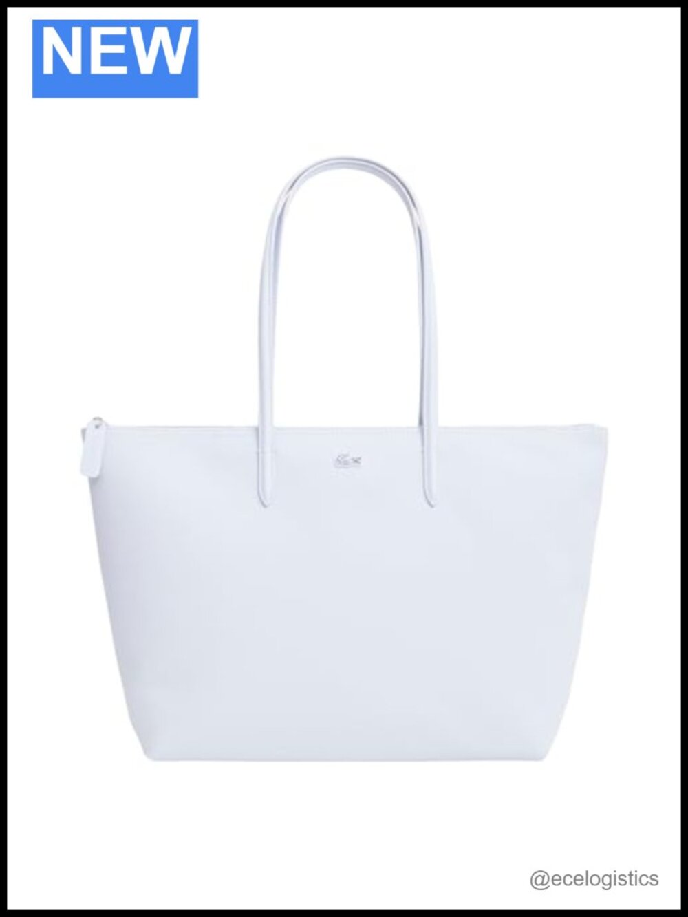 Lacoste Large L.12.12 Concept Tote - Recycled PVC Shoulder Bag